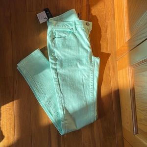 Never worn Victoria Secret jeans sea green color